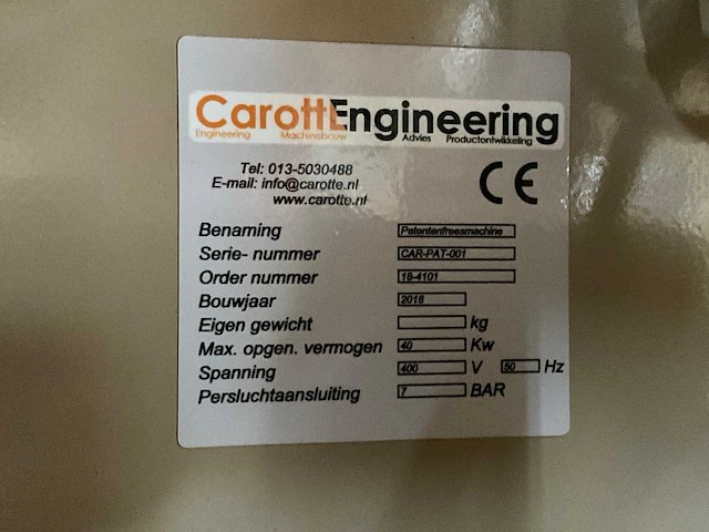 2018 carotte easylox visgraat profileerautomaat - afbeelding 47 van  52
