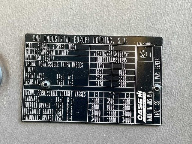 2018 case ih luxxum 110 vierwielaangedreven landbouwtractor - afbeelding 17 van  24