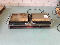 2018 caterchef 688425 dubbele contactgrill / paninigrill - afbeelding 1 van  6