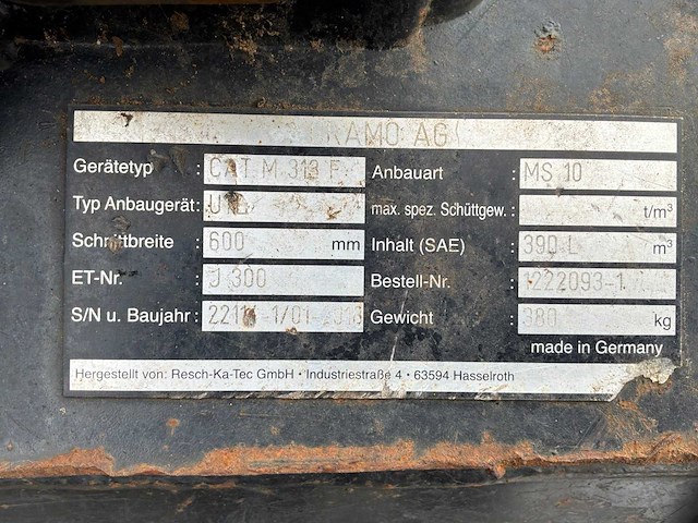 2018 caterpillar graafbak - afbeelding 5 van  5