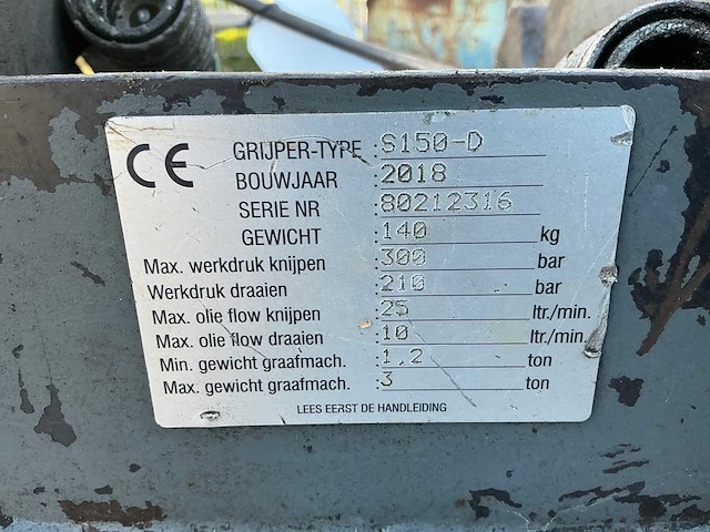 2018 ce s150-d rotatie sorteerknijper - afbeelding 7 van  7