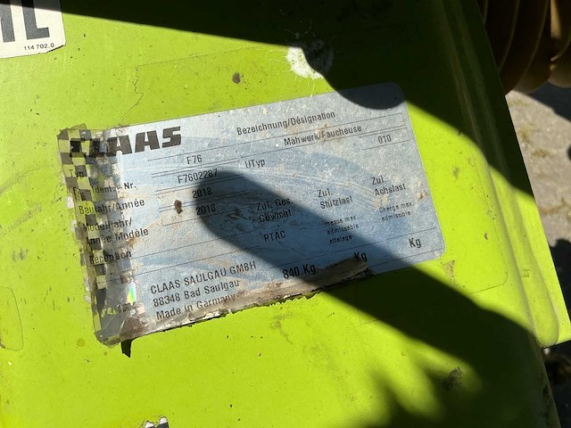 2018 claas disco 3150 schijvenmaaier - afbeelding 4 van  14