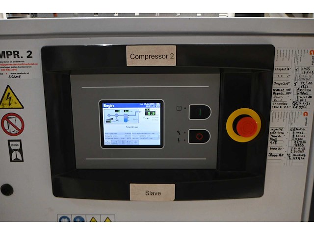 2018 compair / geveke d22hrs-10a-v3 olievrije schroefcompressor inclusief parker cdas hl clean dry air system en magnet luchttank - afbeelding 15 van  20