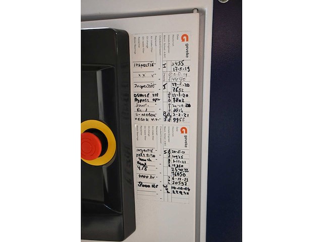 2018 compair / geveke d22hrs-10a-v3 olievrije schroefcompressor inclusief parker cdas hl clean dry air system en magnet luchttank - afbeelding 17 van  20