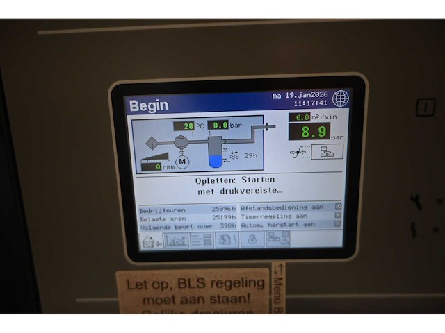 2018 compair / geveke d22hrs-10a-v3 olievrije schroefcompressor inclusief parker cdas hl clean dry air system - afbeelding 10 van  15