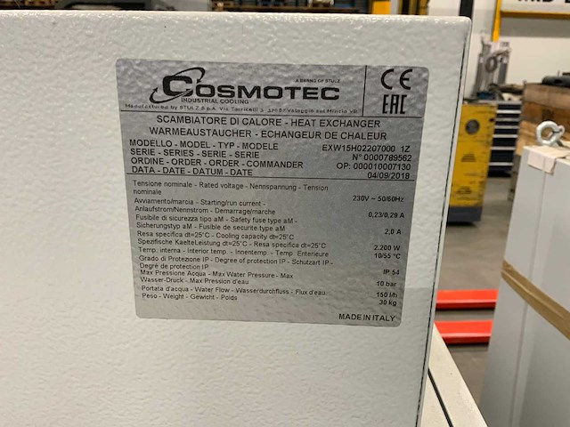 2018 cosmotec exw15h02207000 1z warmtewisselaar - afbeelding 3 van  4