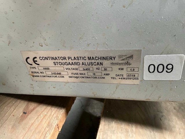 2018 cremco ha50 granulaat droger / hopper - afbeelding 5 van  5