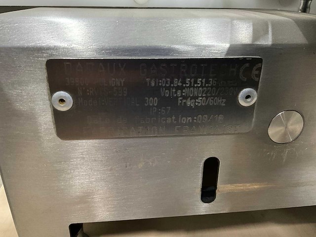 2018 dadaux gastrotech vertical 300 snijmachine - afbeelding 8 van  8