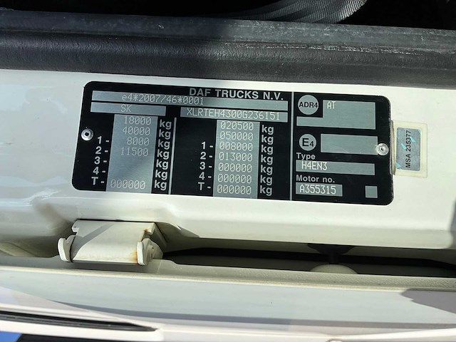 2018 daf xf 480ft vrachtwagen 70-btk-1 - afbeelding 8 van  19