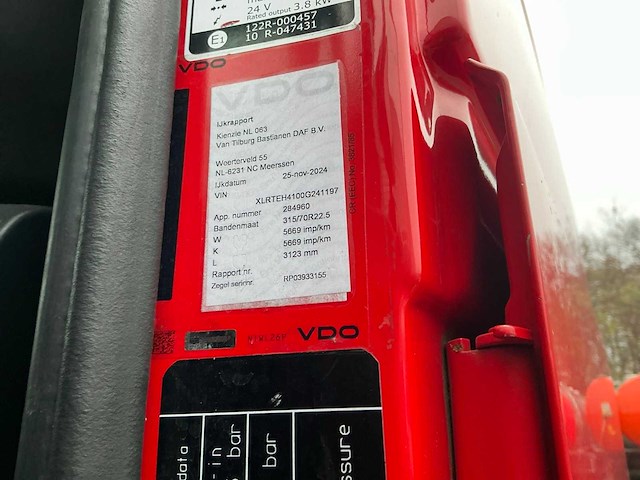 2018 daf xf450ft trekker (74113-776) - afbeelding 9 van  31