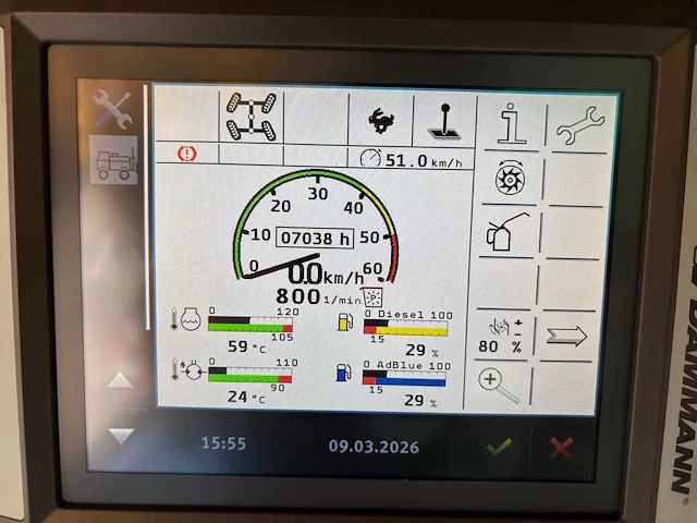 2018 dammann dt2800 zelfrijdende veldspuit met dtp7033 – 7.000 liter – 33 meter - afbeelding 9 van  48