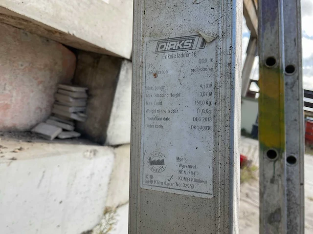 2018 dirks ladder (2x) - afbeelding 5 van  5