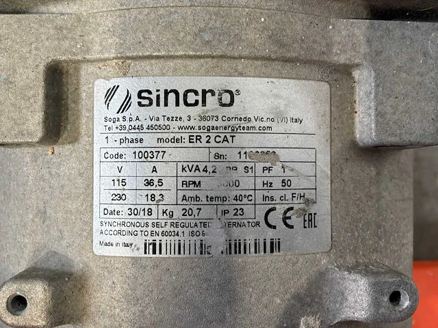 2018 e-power ep4100 aggregaat benzine 3,6kva 2x ra - afbeelding 3 van  7
