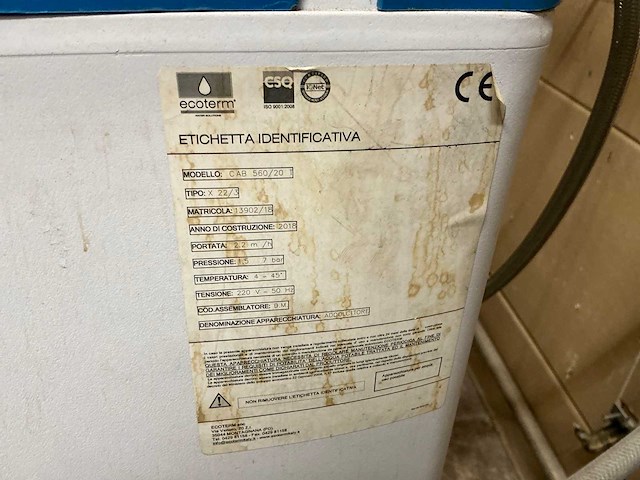 2018 ecotherm cab 560/20 t water verzachter - afbeelding 5 van  6