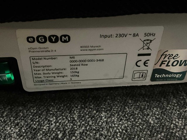 2018 egym seated row - afbeelding 5 van  6