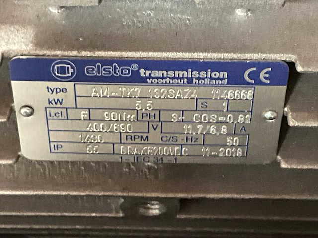 2018 elsto am-tx7 132az4 elektromotor (2x) - afbeelding 3 van  4
