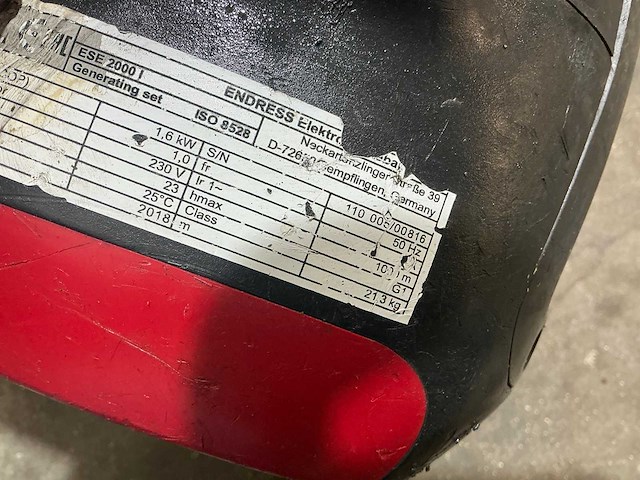 2018 endress ese2000i stroomgenerator - afbeelding 9 van  9