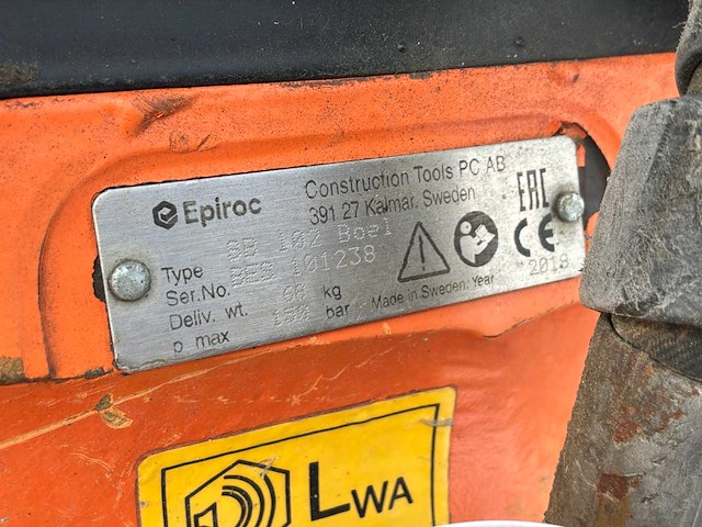 2018 epiroc sb102 hydraulische breekhamer - afbeelding 8 van  8