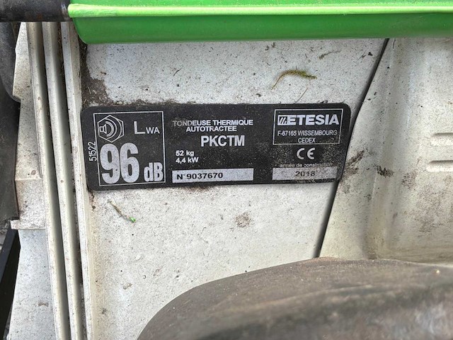 2018 etesia pkctm grasmaaier - afbeelding 3 van  12