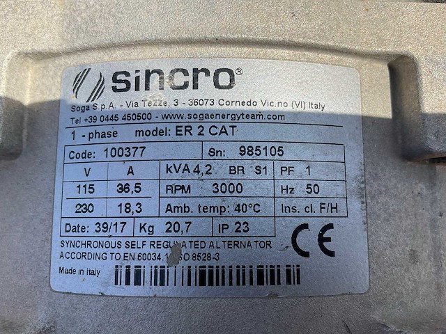 2018 europower ep4100 stroom aggregaat - afbeelding 7 van  8