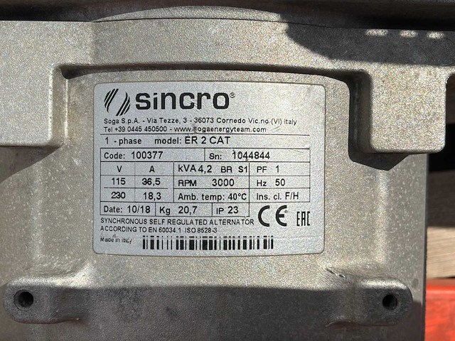 2018 europower ep4100 stroom aggregaat - afbeelding 4 van  5