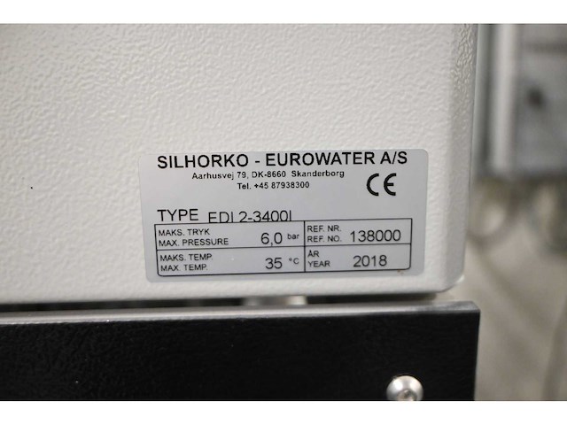 2018 eurowater - edi-2 3400l / smh 900 - complete demiwater installatie - afbeelding 31 van  39