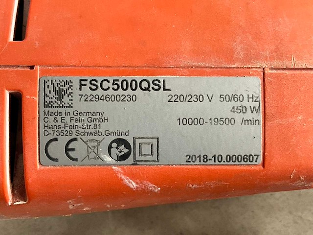 2018 fein fsc5qsl multitool - afbeelding 5 van  5