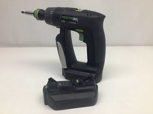 2018 festool cxs schroefmachine incl. 2 accu’s - afbeelding 1 van  3