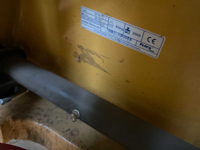 2018 fetra 2114 hand hydraulische palletwagen - afbeelding 7 van  9