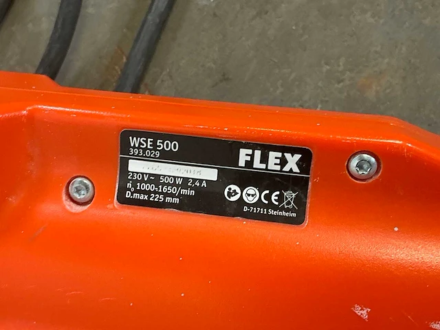 2018 flex powertools wse500 wand-/plafondschuurmachine 225mm - afbeelding 4 van  5