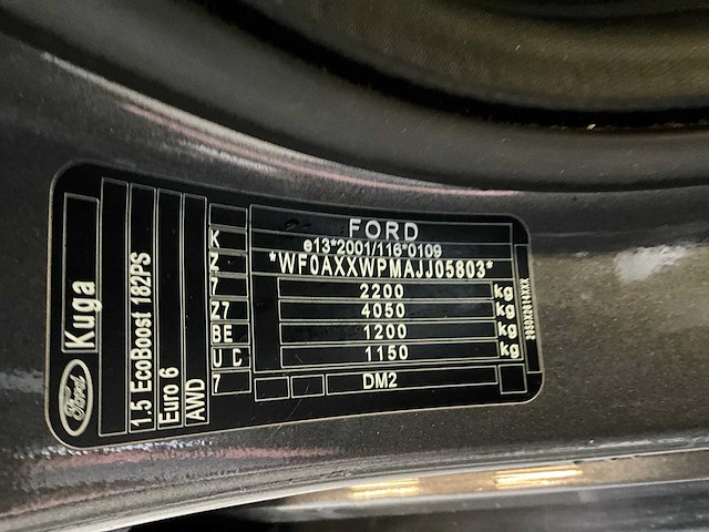 2018 ford kuga 1.5 ecoboost st line personenauto - afbeelding 33 van  39