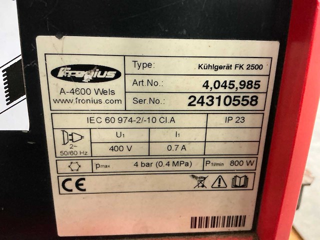 2018 fronius magic wave 3000 job g/f tig-lasmachine - afbeelding 12 van  13