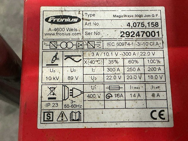 2018 fronius magic wave 3000 job g/f tig-lasmachine - afbeelding 13 van  13