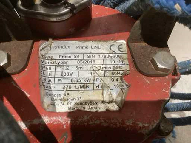 2018 grindex primo s 4 dompelpomp - afbeelding 2 van  4