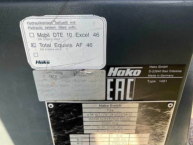 2018 hako citymaster 1650 multifunctionele werktuigdrager / veegmachine - afbeelding 48 van  48
