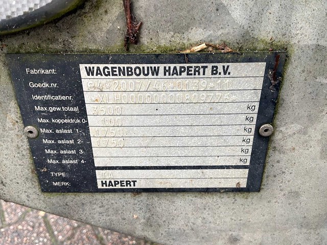 2018 hapert aanhangwagen - afbeelding 7 van  15