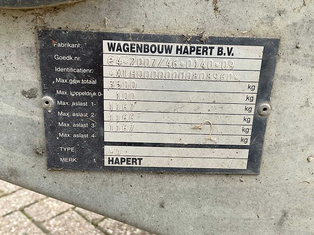 2018 hapert ma aanhangwagen, 36-ws-gb - afbeelding 2 van  10