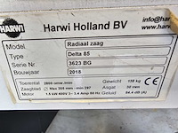 2018 harwi delta 85 afkortcirkelzaagmachine / verstekzaag - afbeelding 15 van  15