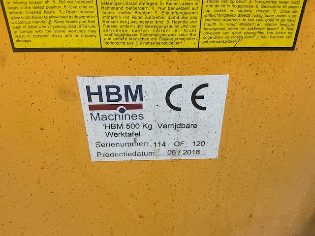 2018 hbm hefplateau - afbeelding 4 van  4