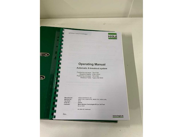 2018 hegla stb 2-26-k traverenbrechstation glas breekmachine met transport en positioneerband (c) - afbeelding 9 van  18