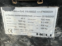 2018 heli efg216kn vorkheftruck - afbeelding 17 van  27