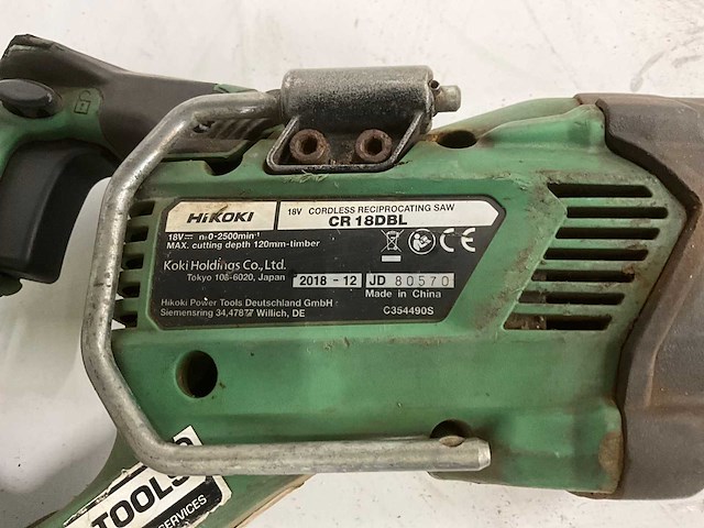 2018 hikoki cr18dbl reciprozaag - afbeelding 6 van  6