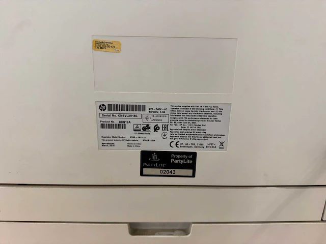 2018 hp m608 multifunctionele laserprinter - afbeelding 4 van  4