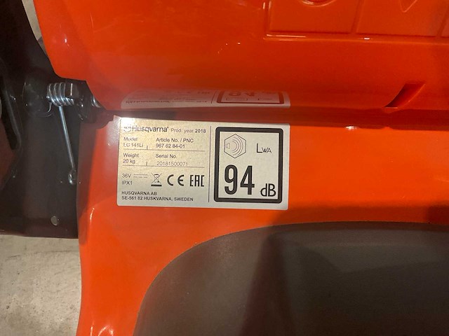 2018 husqvarna lc 141li accu grasmaaier, “body” - afbeelding 6 van  6