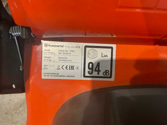 2018 husqvarna lc 141vli accu grasmaaier, “body” - afbeelding 6 van  6