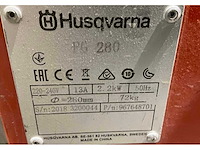 2018 husqvarna pg 280 betonschuurmachine / betonslijpmachine - afbeelding 10 van  11