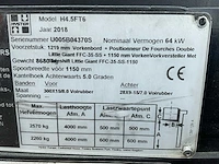2018 hyster h4.5ft6 vorkheftruck - afbeelding 20 van  28