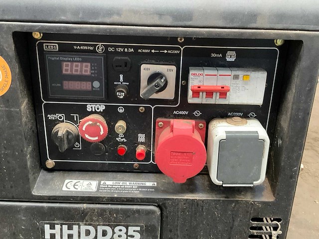 2018 hyundai hhdd85 stroomgenerator - afbeelding 4 van  9
