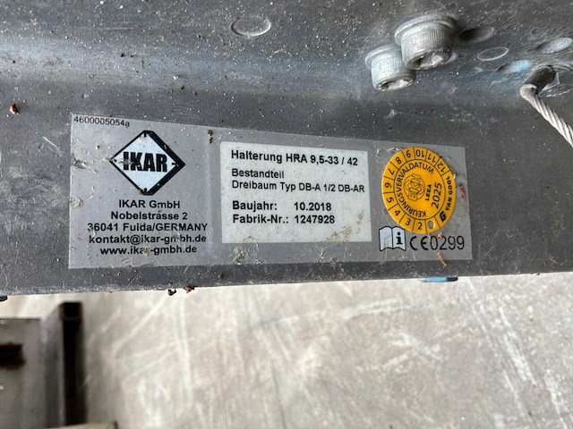 2018 ikar db-a1 hijsdriepoot - afbeelding 5 van  5