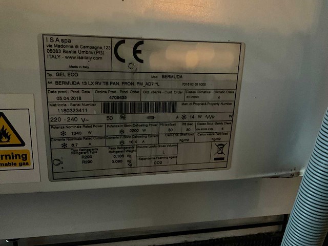 2018 isa gel eco / bermuda ijs verkoopvitrine - afbeelding 7 van  7